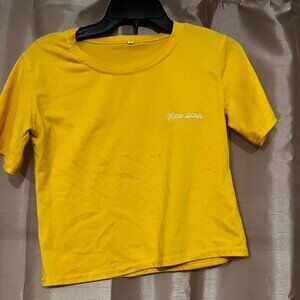 Yellow Crop Top